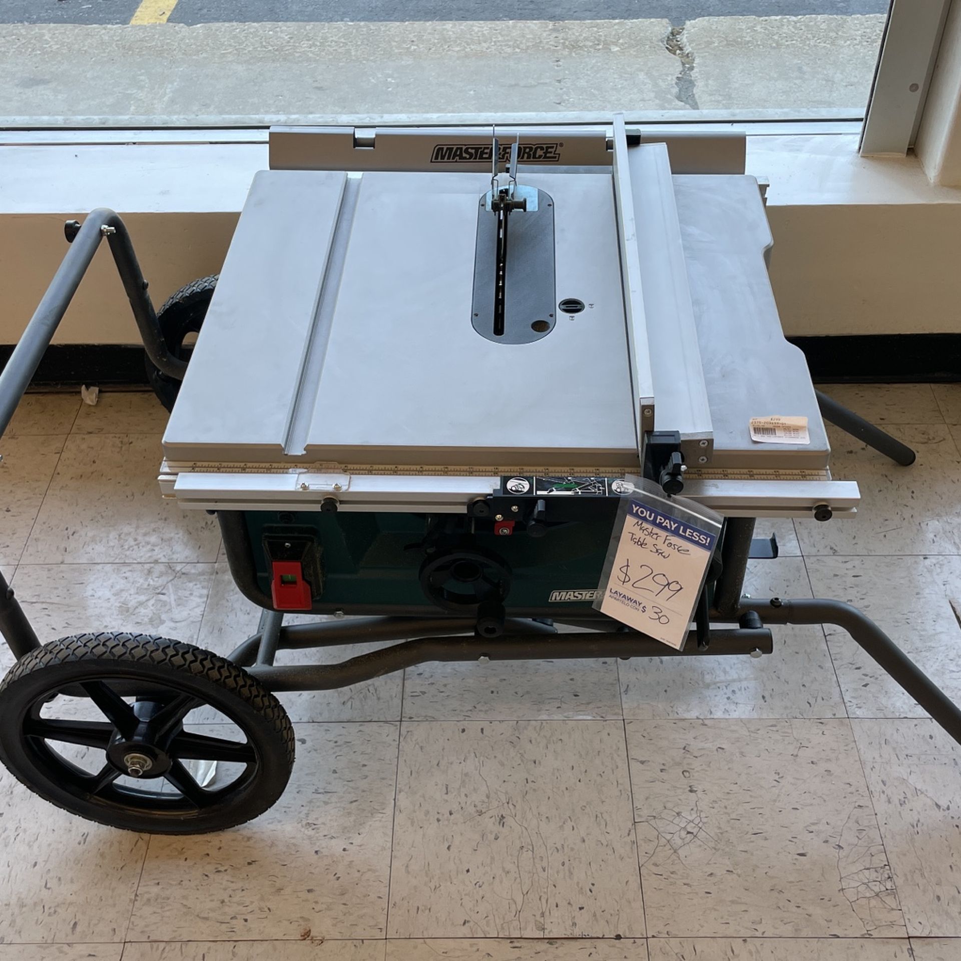 Masterforce 2024 table saw