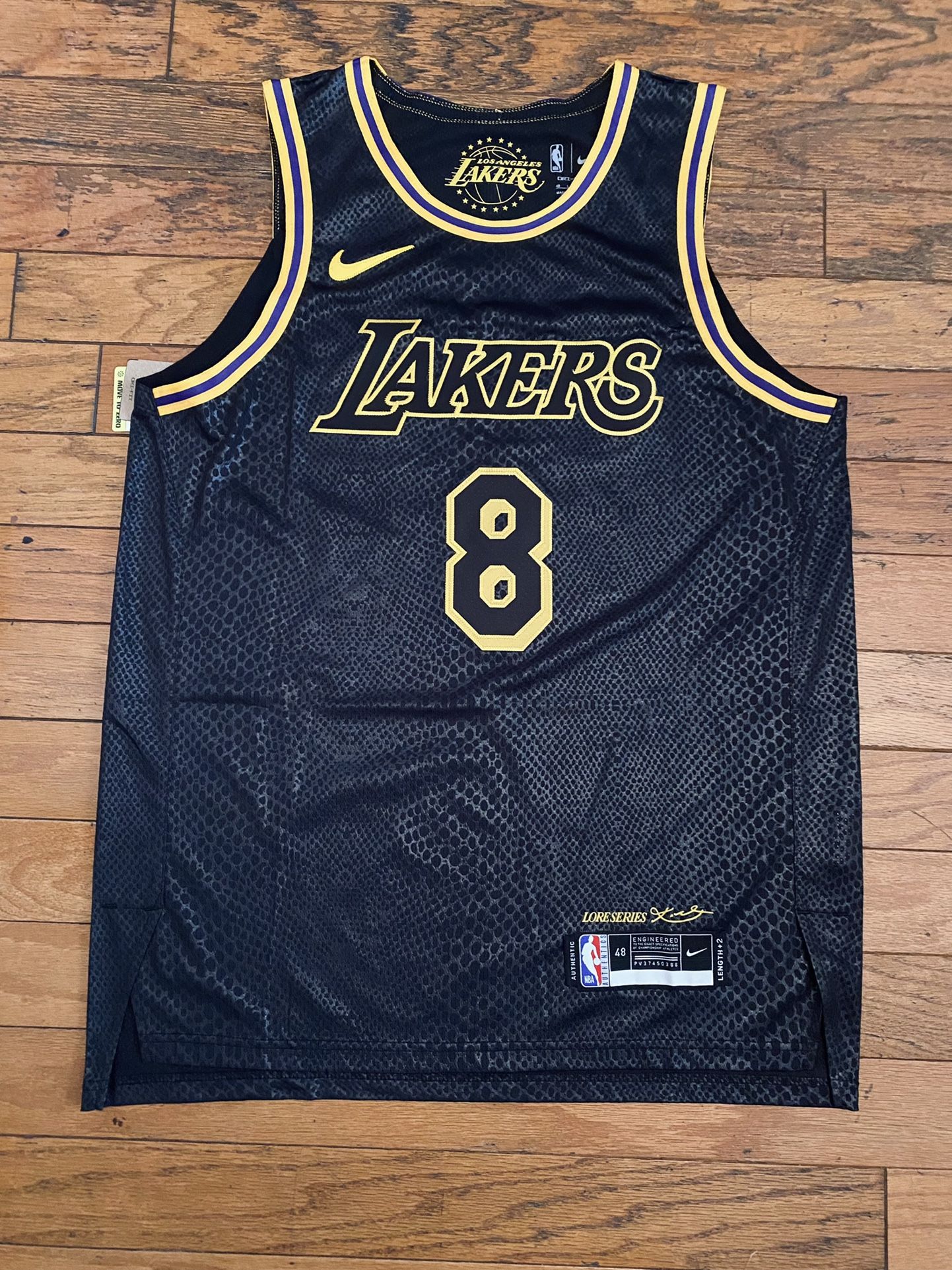 New black Lore Series highest quality stitch player version jersey. Lakers Player jersey Kobe Bryant
