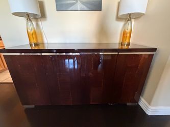 Dining table, 6 chairs , and Buffet