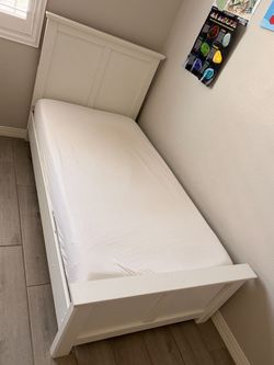 Twin  size bed, box spring, mattress and more