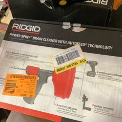 RIDGID Power Spin+ 1/4 in. x 25 ft. Hybrid Drain Cleaning Snake Auger (Manual or Cordless Drill Operated, Tool Only)
