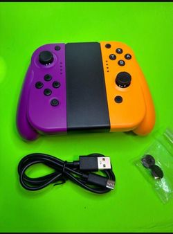 Wireless Joystick Pair for Nintendo Switch Left Right Gamepad Replacement Grip Purple Orange Remote