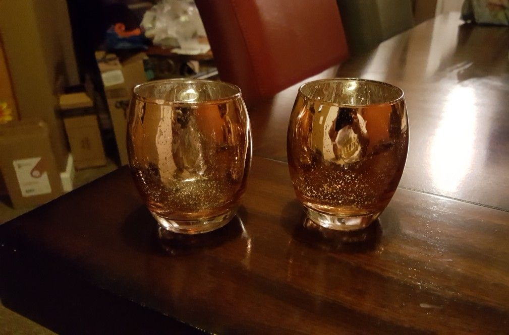Rose Gold Votives