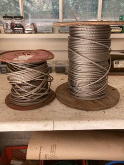 Stainless steel 3/16” cable