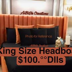 New KING Headboard  $80dlls. 