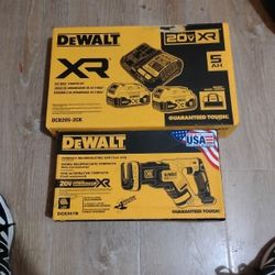 20v XR sawzall with 2 5amp batterries and charger