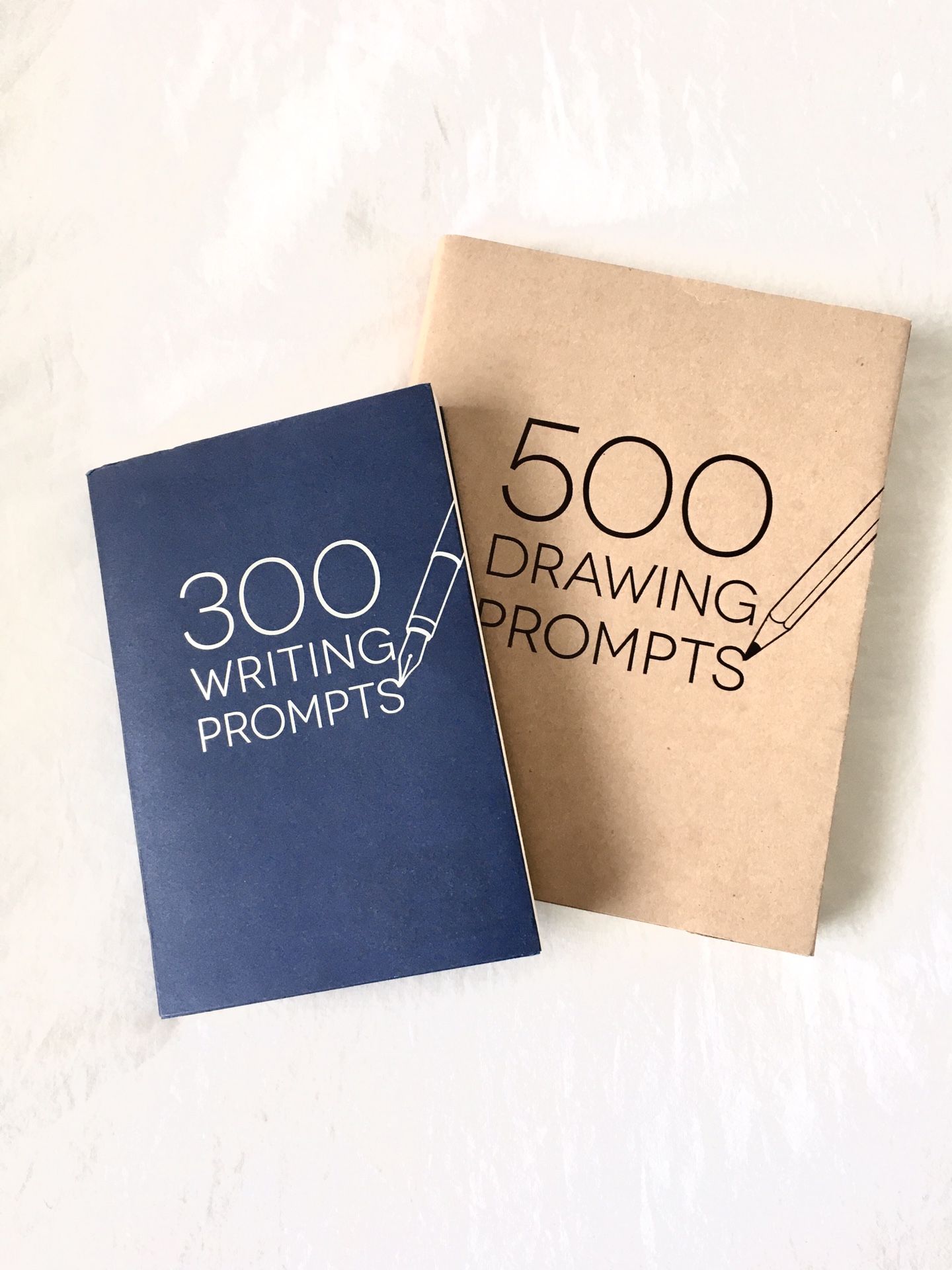 NEVER USED 300 Writing Prompts AND 500 Drawing Prompts Journals/ Books