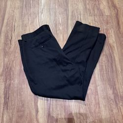 Alfani Men’s Dress Pants Size 32 Polyester Slacks Black Altered ankle for slim f