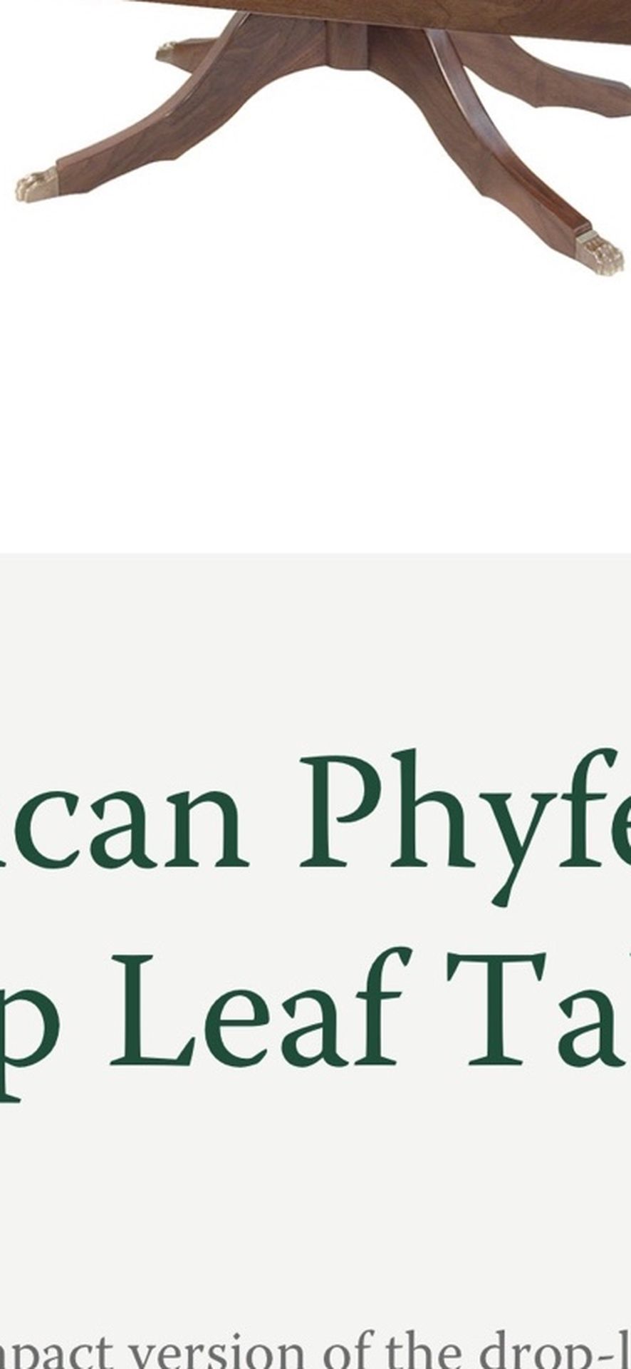 Duncan Phyfe Double Drop Leaf Table