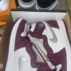 Jordan Retro 1s Bordeaux Sz9.5 New Never Worn
