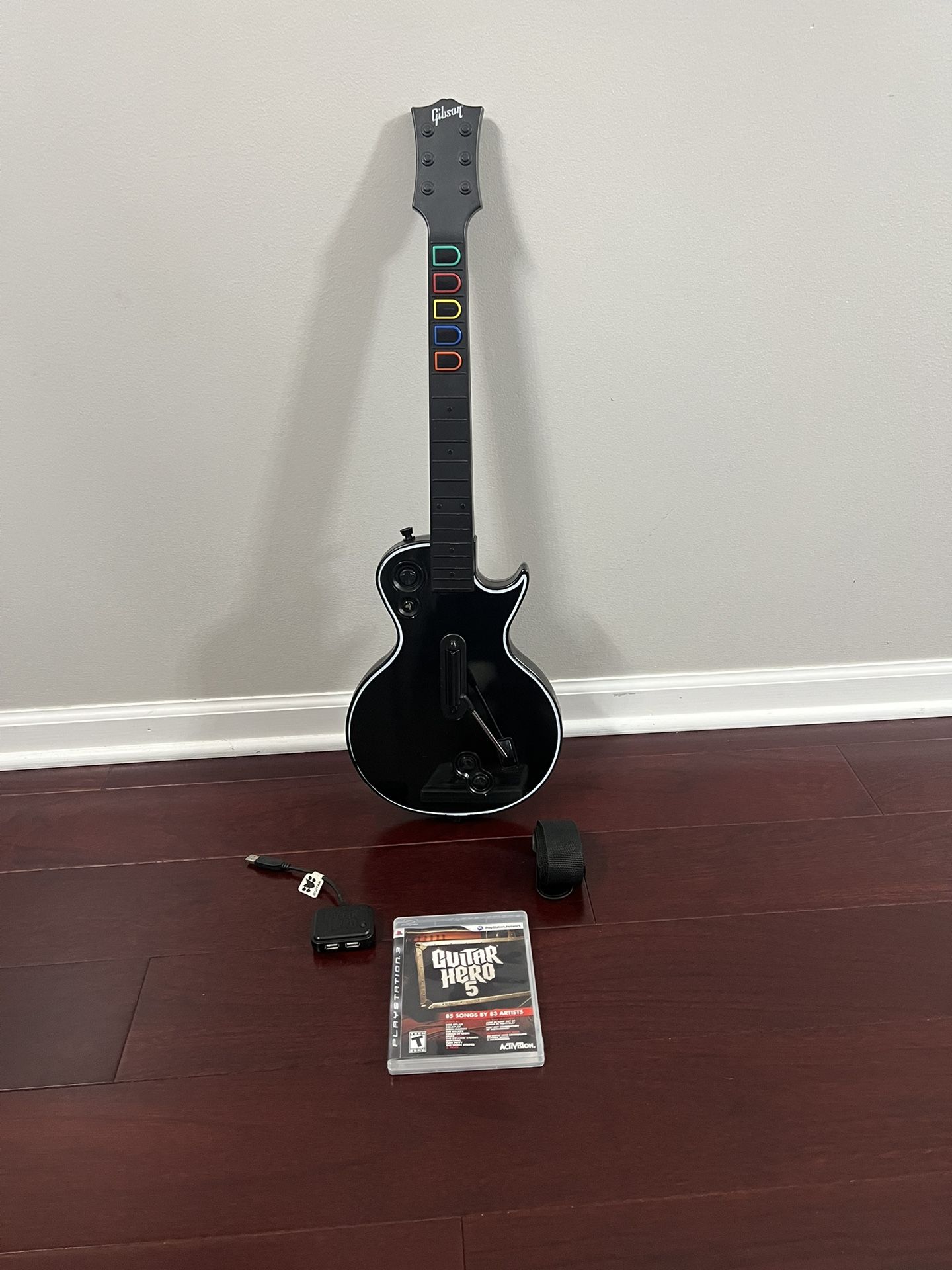 Guitar Hero Gibson Les Paul PS3/PS4 with Dongle, And Guitar Hero Game TESTED!!!