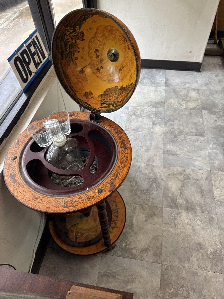Old World Globe And Bat