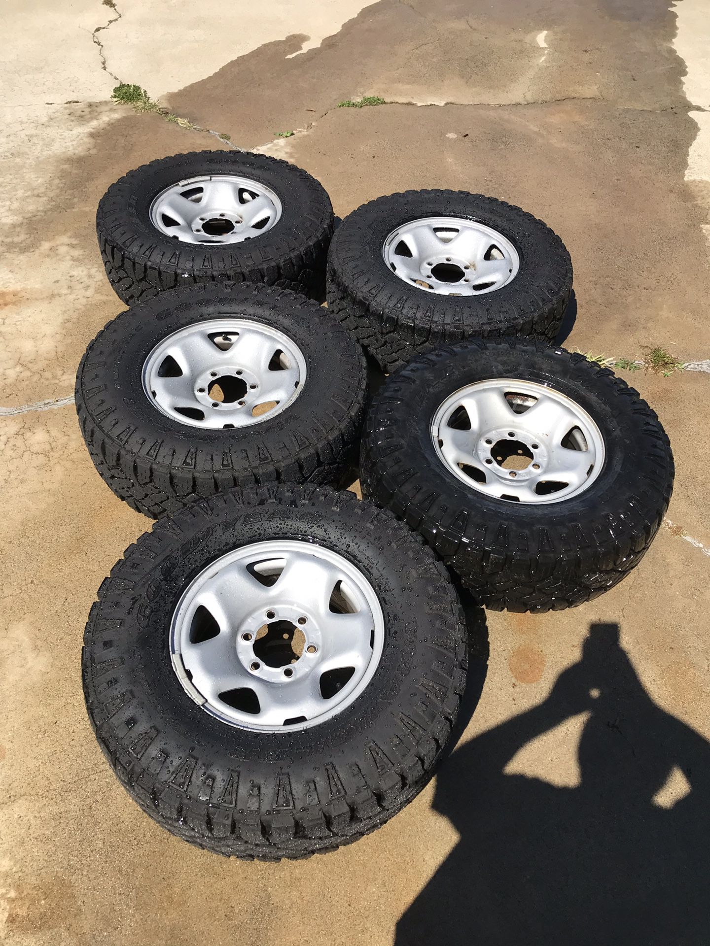 Goodyear wrangler dura track all terrain Toyota Tacoma tires wheels  off-road for Sale in Oceanside, CA - OfferUp