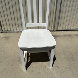 Pottery Barn Kids White Wooden Chair