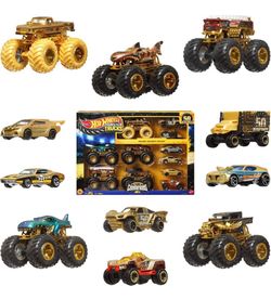Hot Wheels Monster Trucks Trophy Champions Gift Set