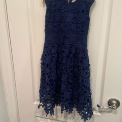 Girls Navy Blue Dress Size 4 