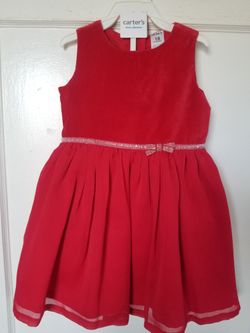 Carters 18months Girls Red Holiday Dress