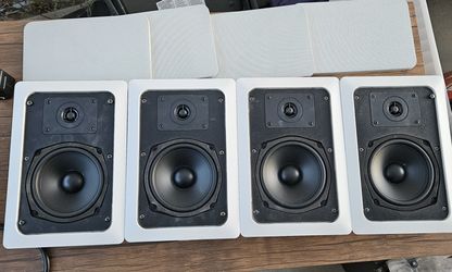 4 in wall surround sounds speakers.
