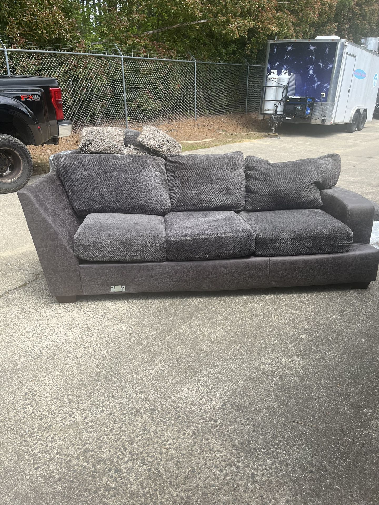 Sectional Sofa with  Ottoman And Swivel Chair 