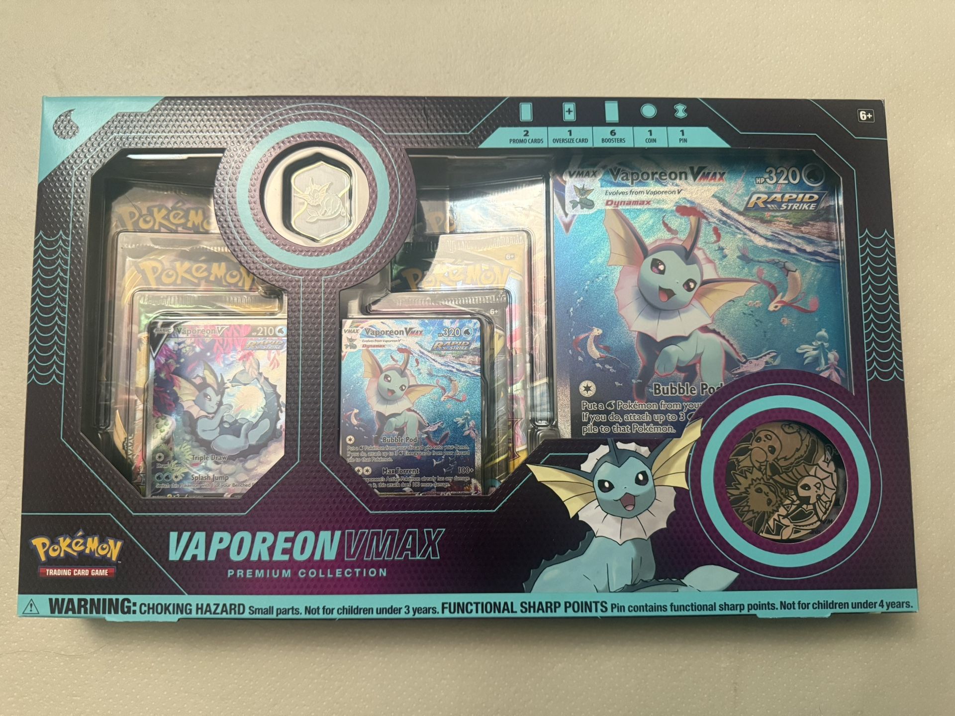 Pokemon Vaporeon VMAX Premium Collection Box NEW Sealed SELL/TRADE