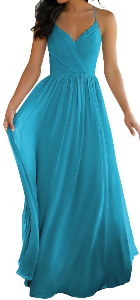 Elegant Turquoise dress