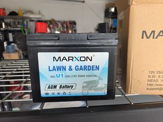 Lawn and garden marxson battery.