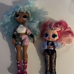 2 L.O.L Dolls OMG Winter Chill And Chloe Pepper 
