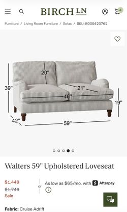 Gently used Birch Lane couch