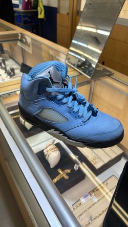 Blue 5s Jordan size 8