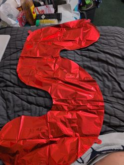 #5 Big Foil Balloon Red