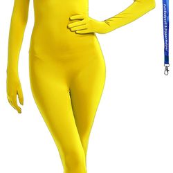 Zentai Body Suit XL Yellow / Traje de Cuerpo Amarillo 