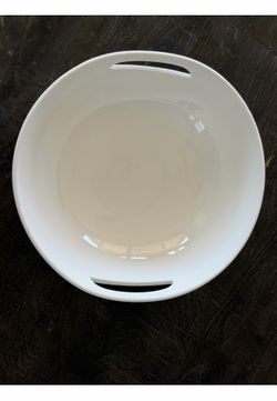 10 Strawberry Street White Porcelain Serving Bowl with Handles