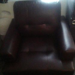 Comfy Leather Lounger Chair
