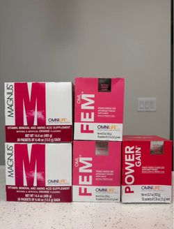 Omnilife Magnus FEM Power Gain Supplements 5 Boxes