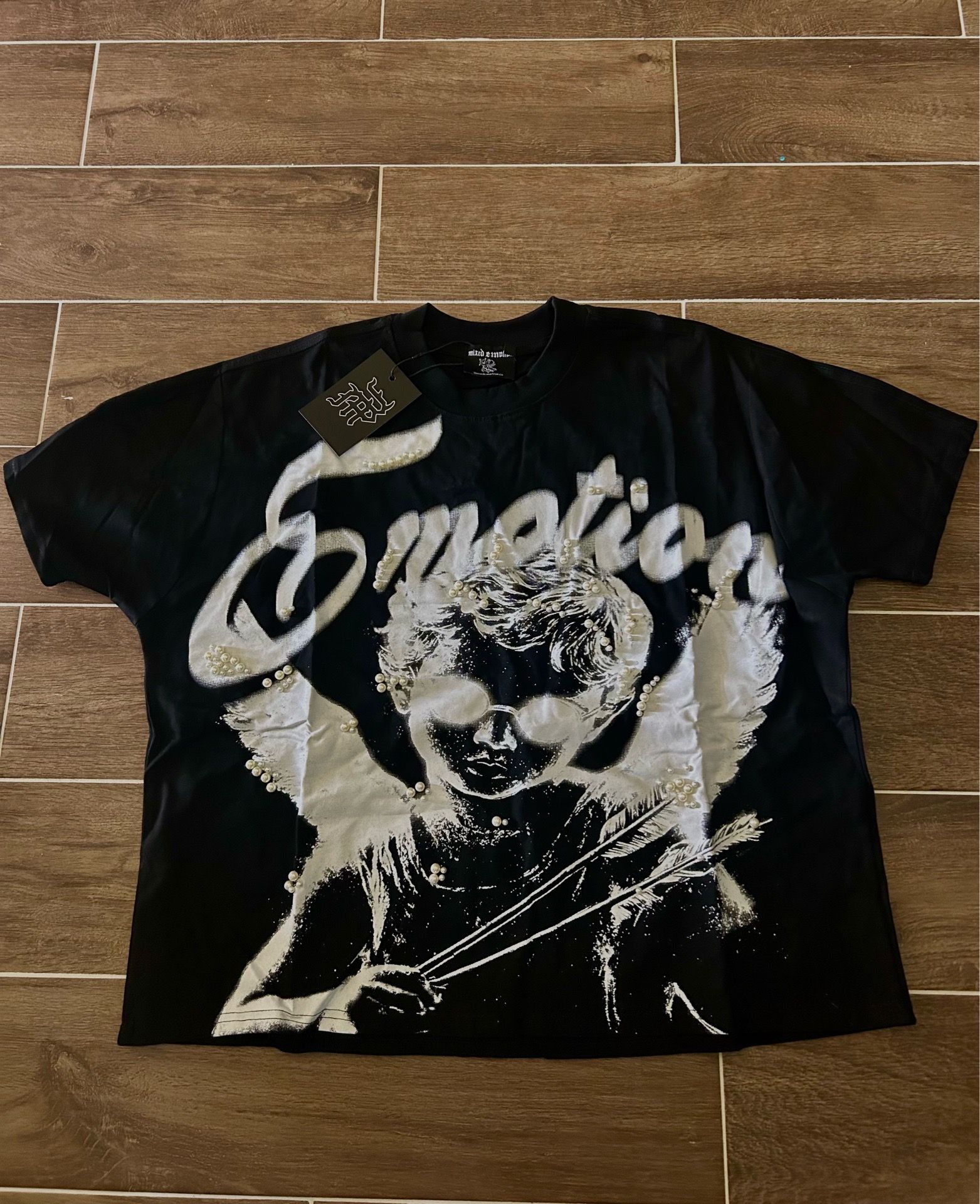 cropped designer tee