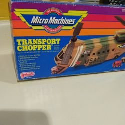 Vtg 1989 Micro Machines Transport Chopper
