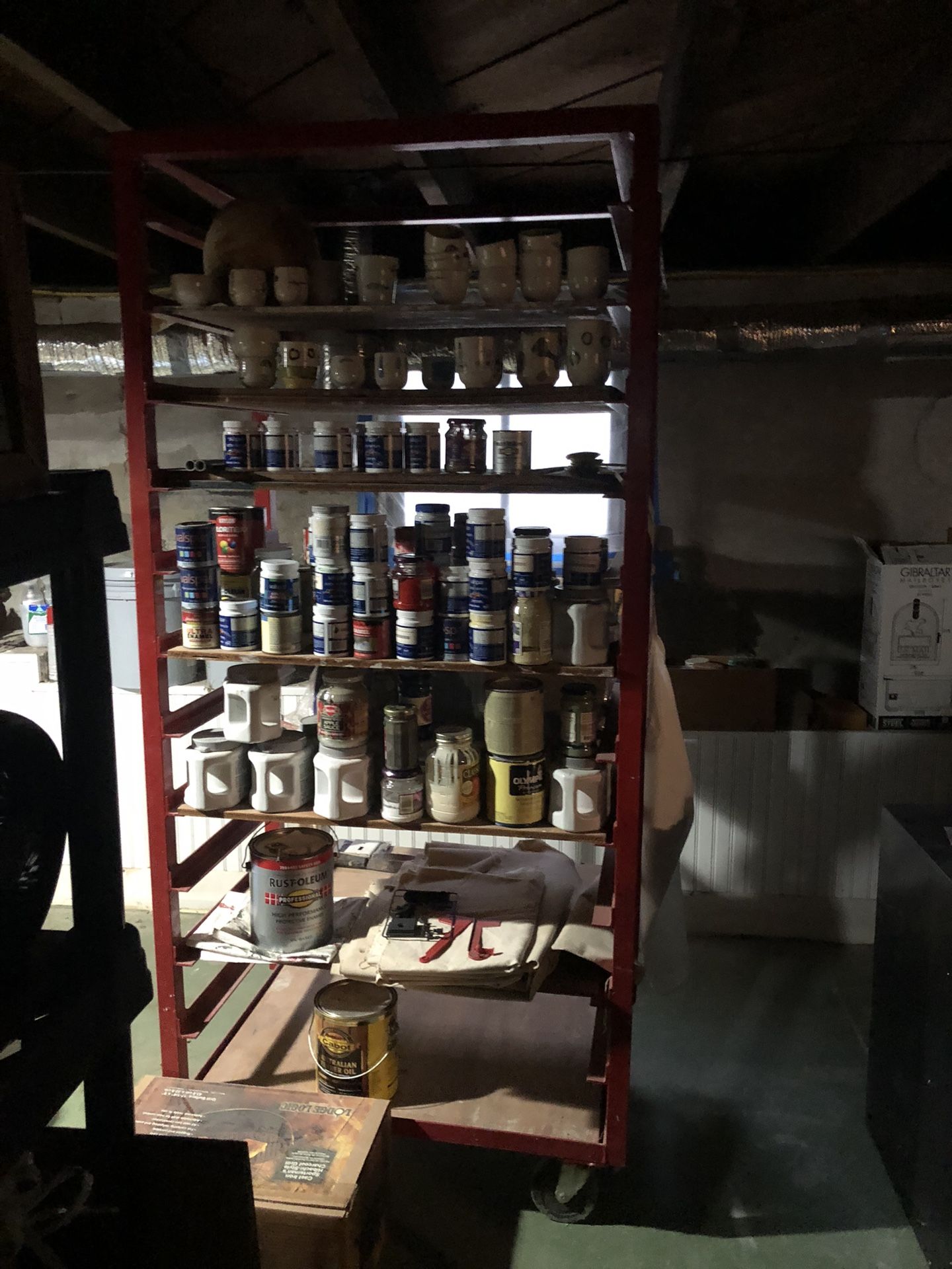 Potters art cart