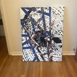 Abstract Painting On Canvas