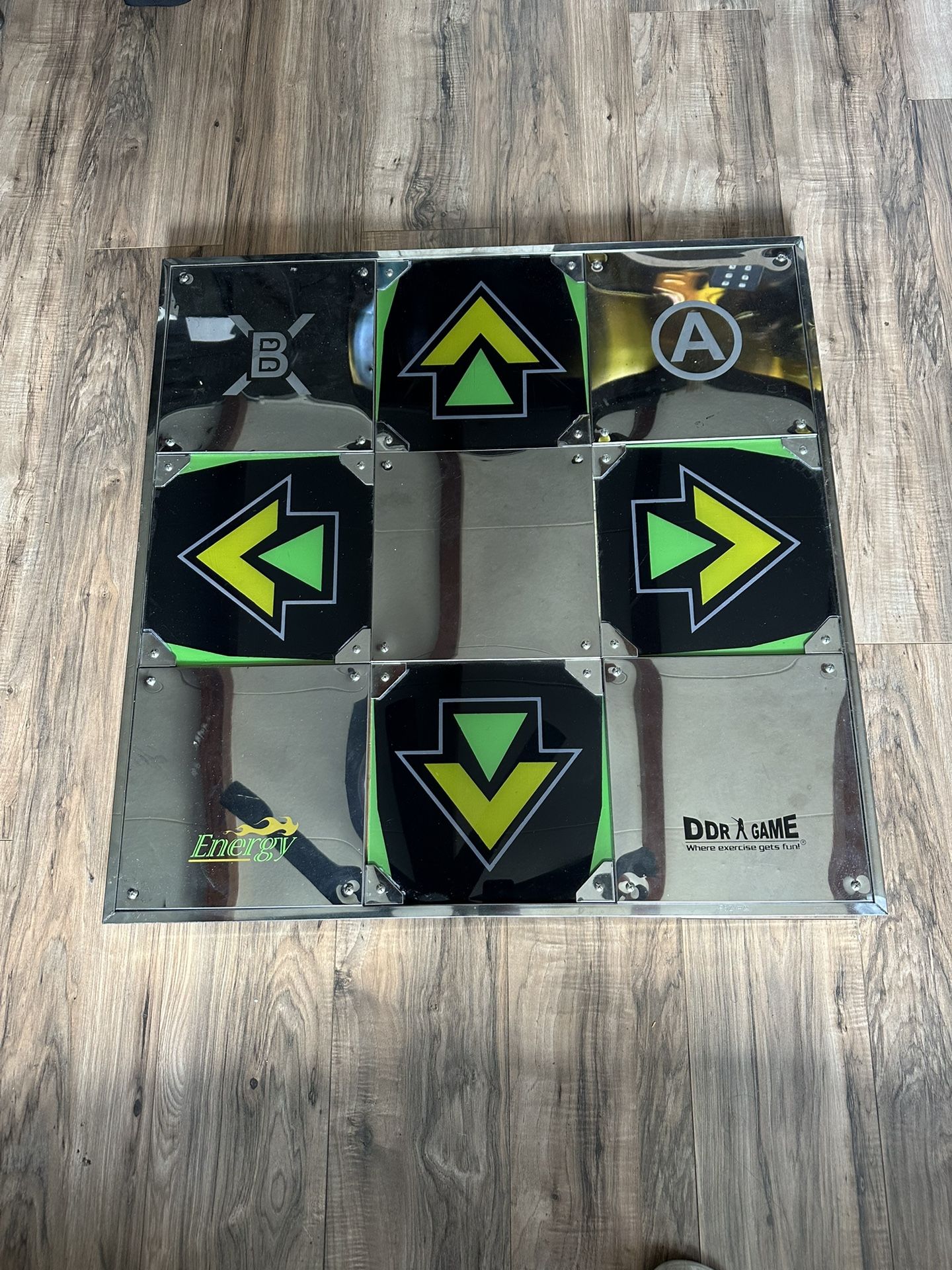 DDR Energy Metal Dance Pad Mat Dance Dance Revolution