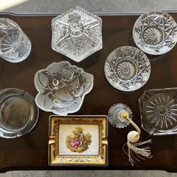 Vintage Crystal and Porcelain Collection