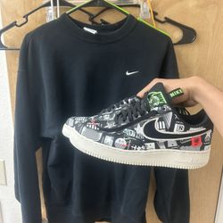 Nike Sweat Shirt & Worldwide Air Force Us 9