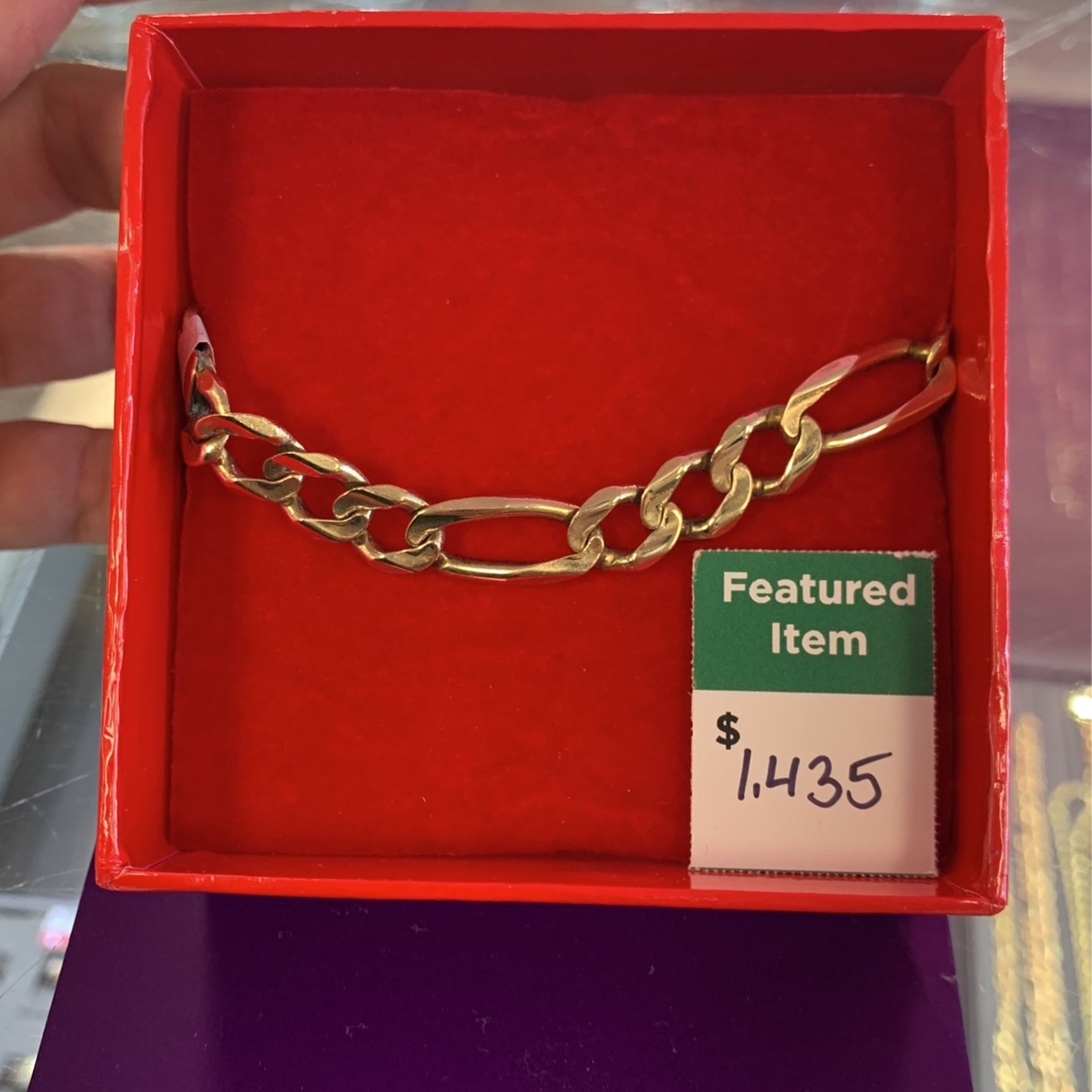 Figaro Braceler 14k 23gr