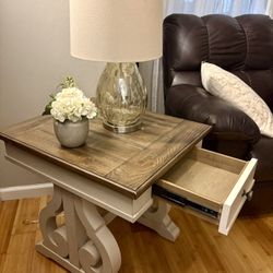 2 Farmhouse End Tables 