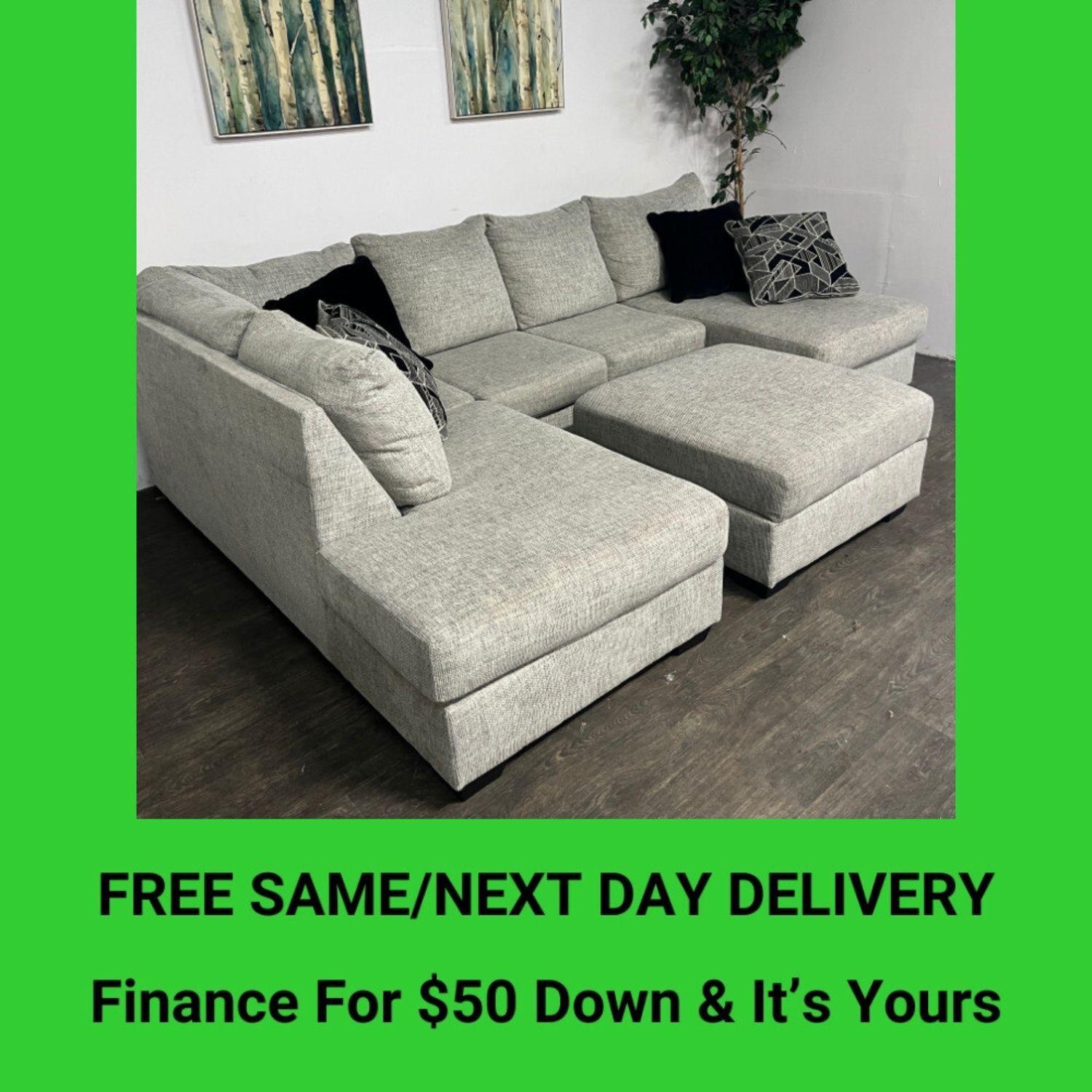 Ashley Sectional Couch Sofa | Free Delivery!