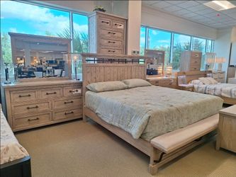 Rustic Wood Bedroom Set $50 down