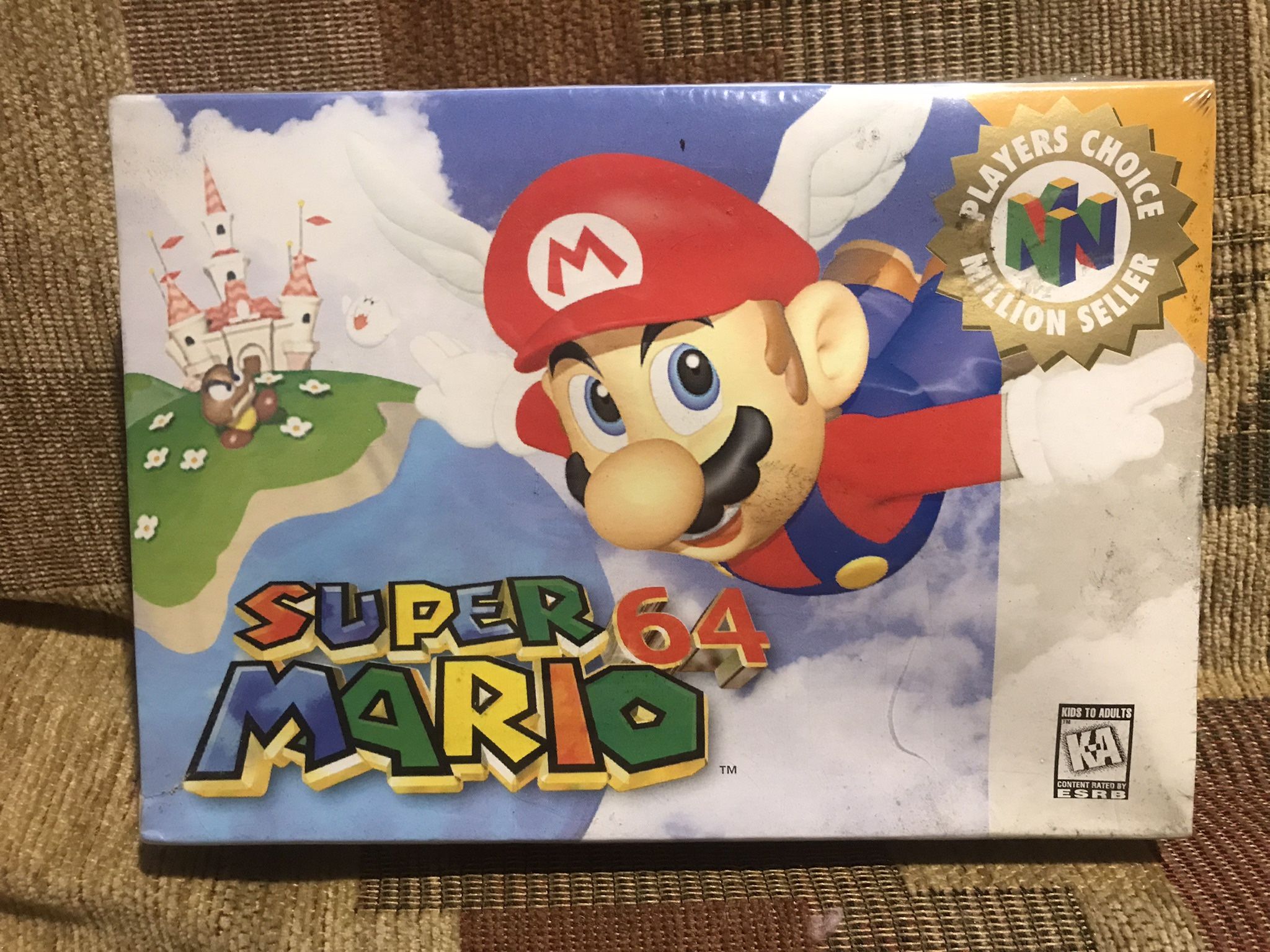 Factory Sealed Original Super Mario 64 for Nintendo 64