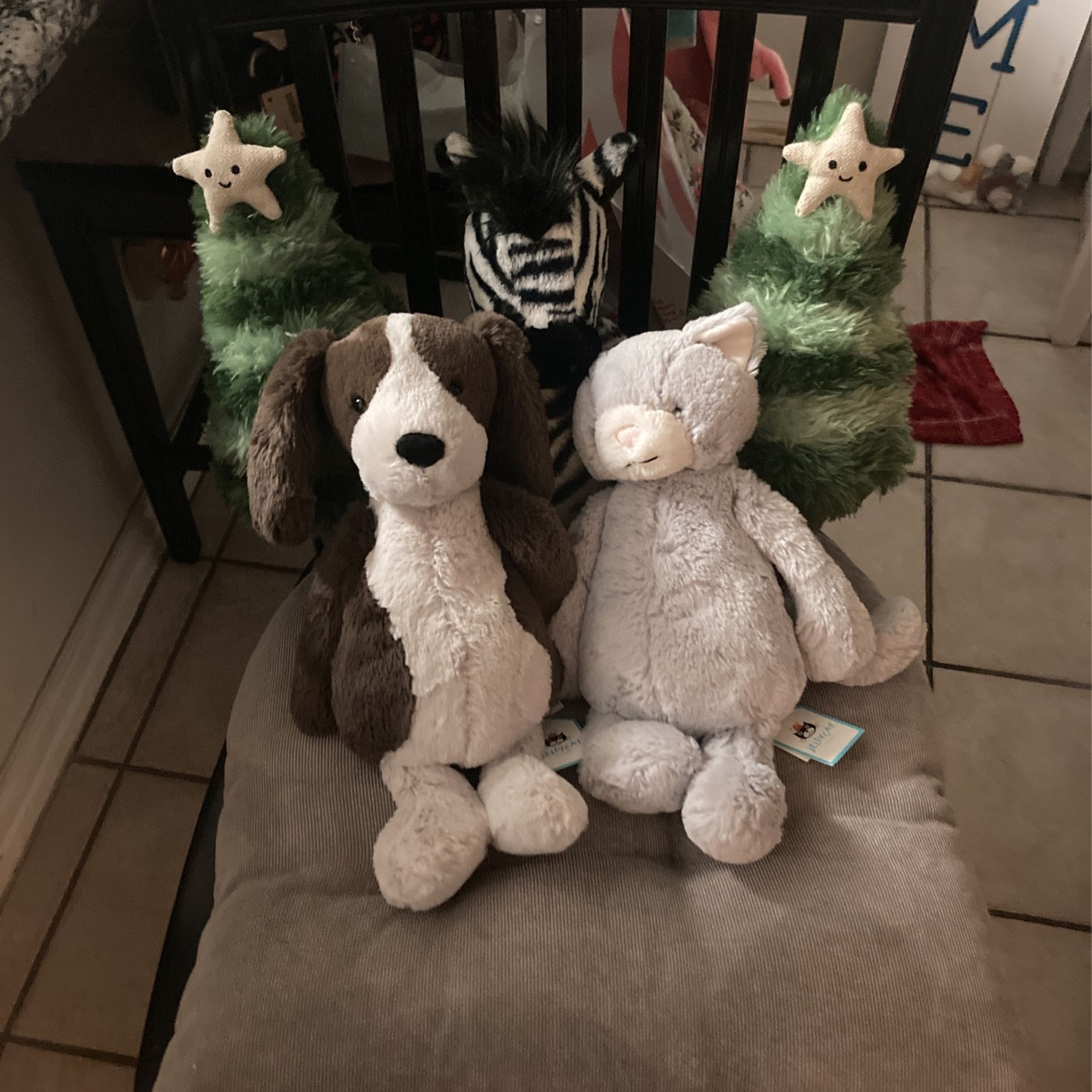 Jellycat Stuffed Animals $18.00 Each 