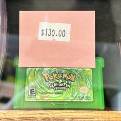Pokemon Leaf Green Version GBA