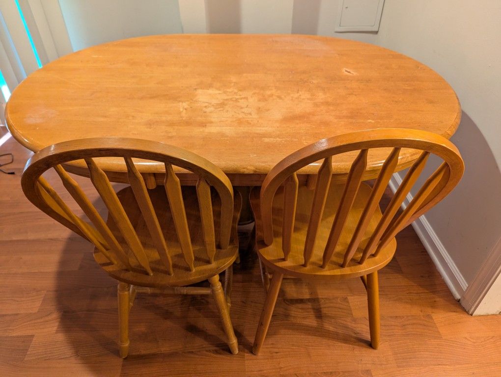 Hardwood Oval Dining Table