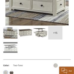 Ashley Bolanburg Coffee Table with Lift Top Item: T637-20 furniture